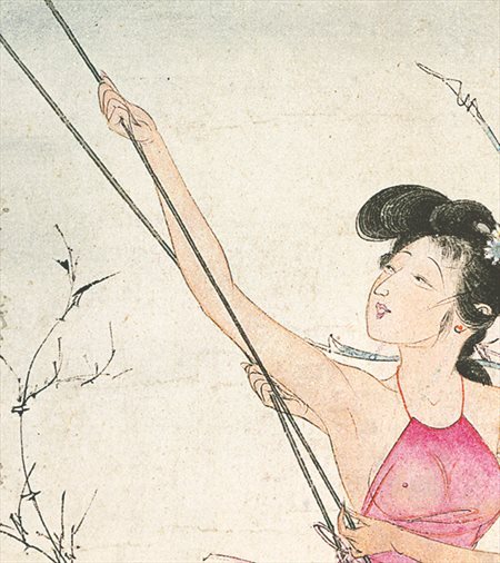 八步-胡也佛的仕女画和最知名的金瓶梅秘戏图